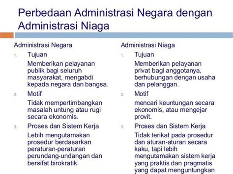 Perbedaan Administrasi Negara dengan Administrasi Bisnis